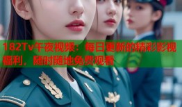 182Tv午夜视频：每日更新的精彩影视福利，随时随地免费观看