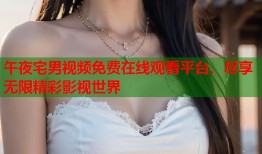 午夜宅男视频免费在线观看平台，尽享无限精彩影视世界