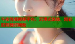 午夜性感视频平台：沉浸式体验，精彩时刻随时随地