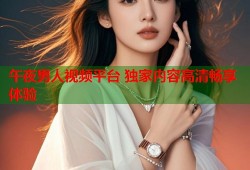午夜男人视频平台 独家内容高清畅享体验