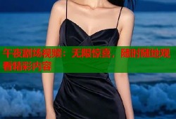 午夜剧场视频：无限惊喜，随时随地观看精彩内容