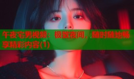 午夜宅男视频：极致夜间，随时随地畅享精彩内容(1)