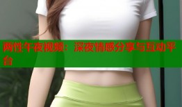 两性午夜视频：深夜情感分享与互动平台