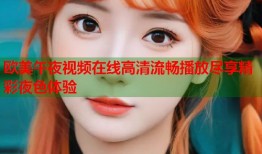欧美午夜视频在线高清流畅播放尽享精彩夜色体验