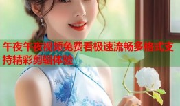 午夜午夜视频免费看极速流畅多格式支持精彩剪辑体验