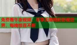 免费看午夜视频，尽享无限精彩影视世界，每晚惊喜不断