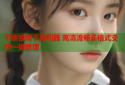 午夜视频下载利器 高清流畅多格式支持一键管理