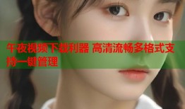 午夜视频下载利器 高清流畅多格式支持一键管理