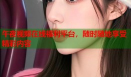 午夜视频在线福利平台，随时随地享受精彩内容