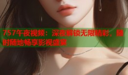757午夜视频：深夜解锁无限精彩，随时随地畅享影视盛宴