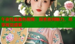 午夜性盈盈色视频：探索夜间魅力，尽享视觉盛宴