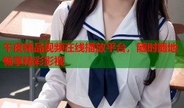 午夜精品视频在线播放平台，随时随地畅享精彩影视