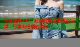 午夜视频100：随时随地观看精彩视频，尽享流畅播放体验