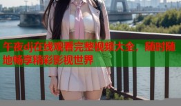 午夜dj在线观看完整视频大全，随时随地畅享精彩影视世界