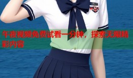 午夜视频免费试看一分钟，探索无限精彩内容
