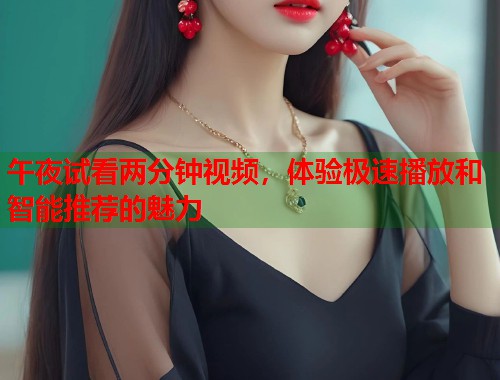 午夜试看两分钟视频，体验极速播放和智能推荐的魅力